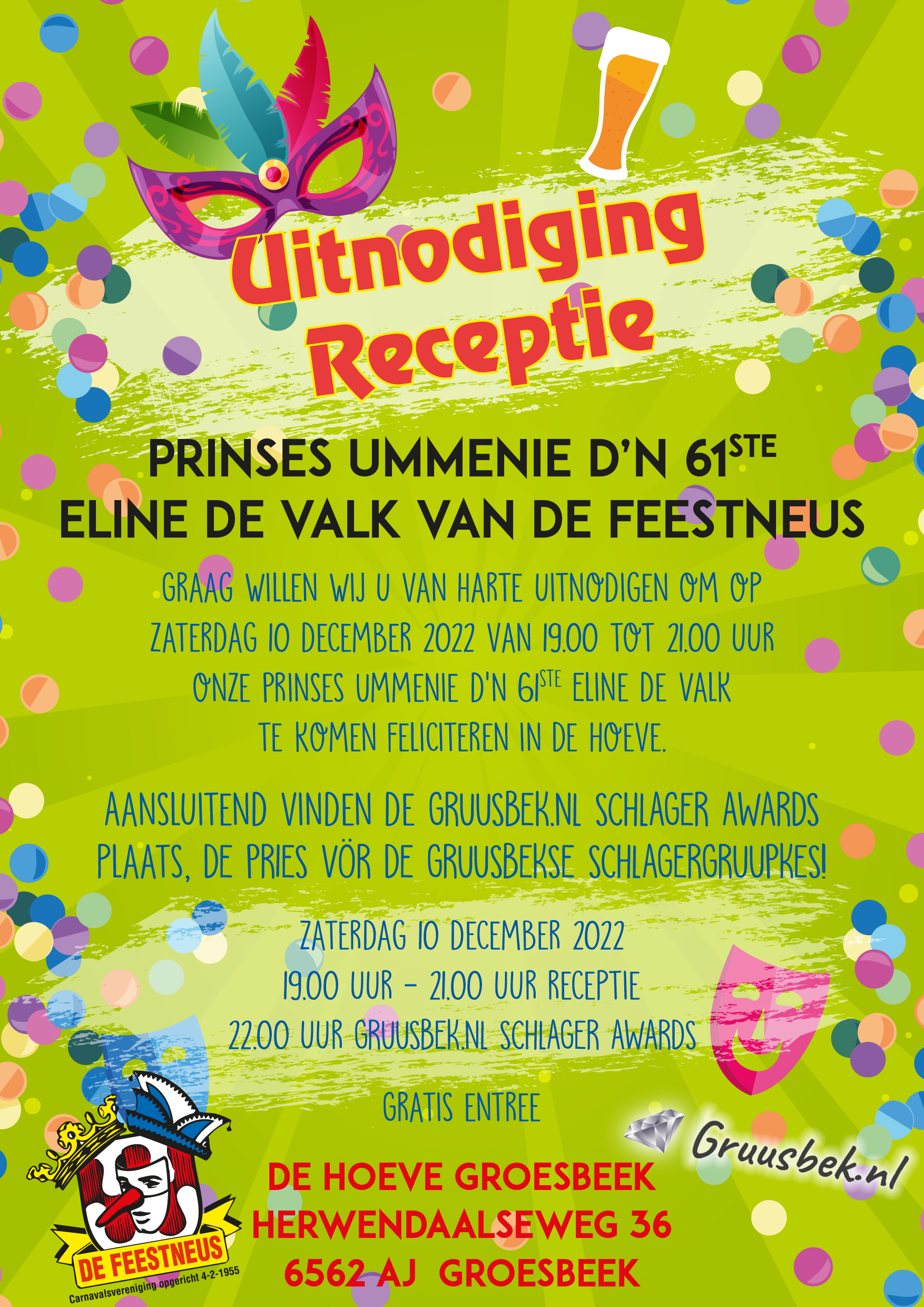 Uitnodiging receptie 10-12-2022