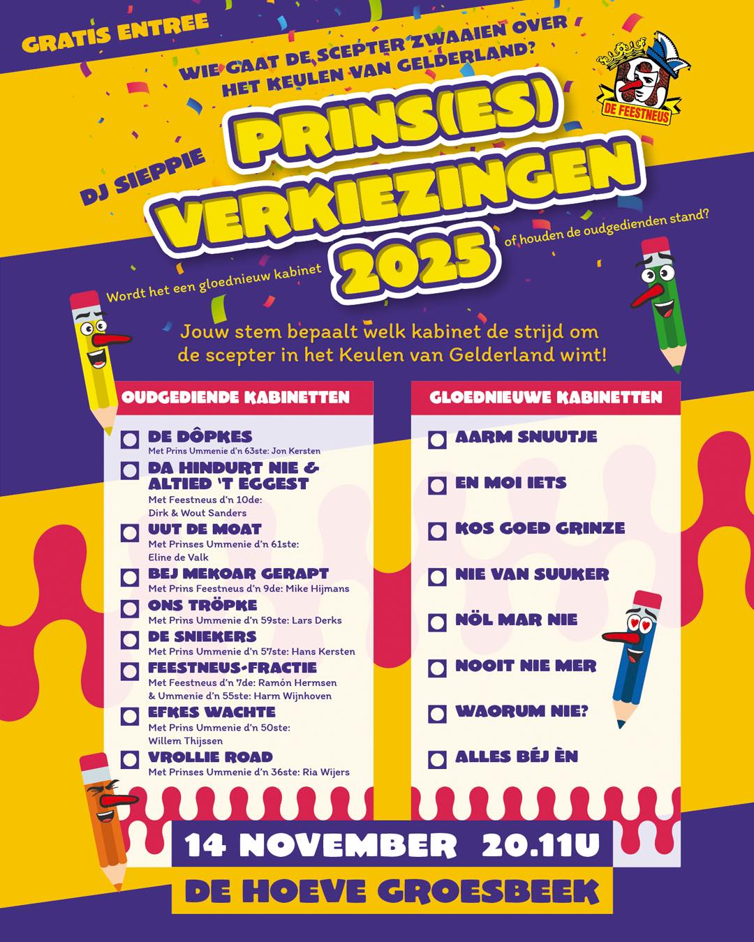 Prinsenbal De Feestneus 14 november